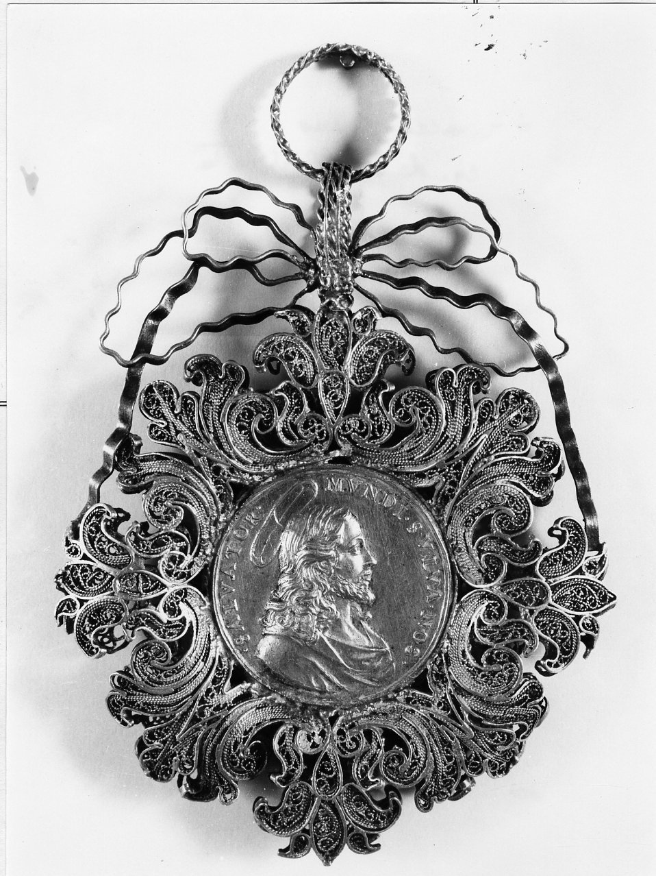 Cristo Salvatore (placchetta) - bottega campana (prima metà sec. XVIII)