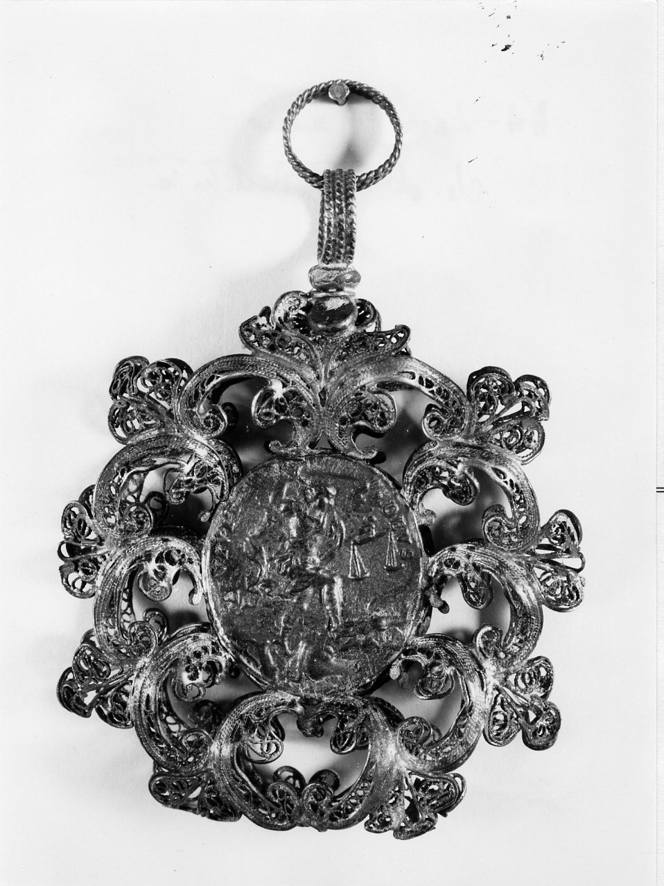 San Gennaro (placchetta) - bottega campana (inizio sec. XVIII)