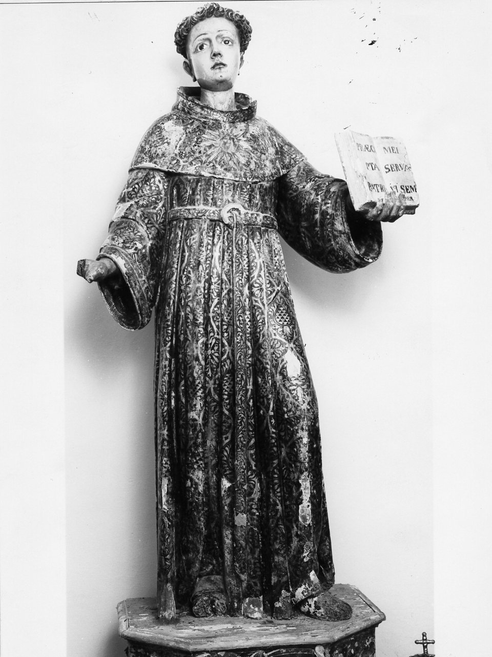 San Nicola da Tolentino (statua) - bottega campana (seconda metà sec. XVII)