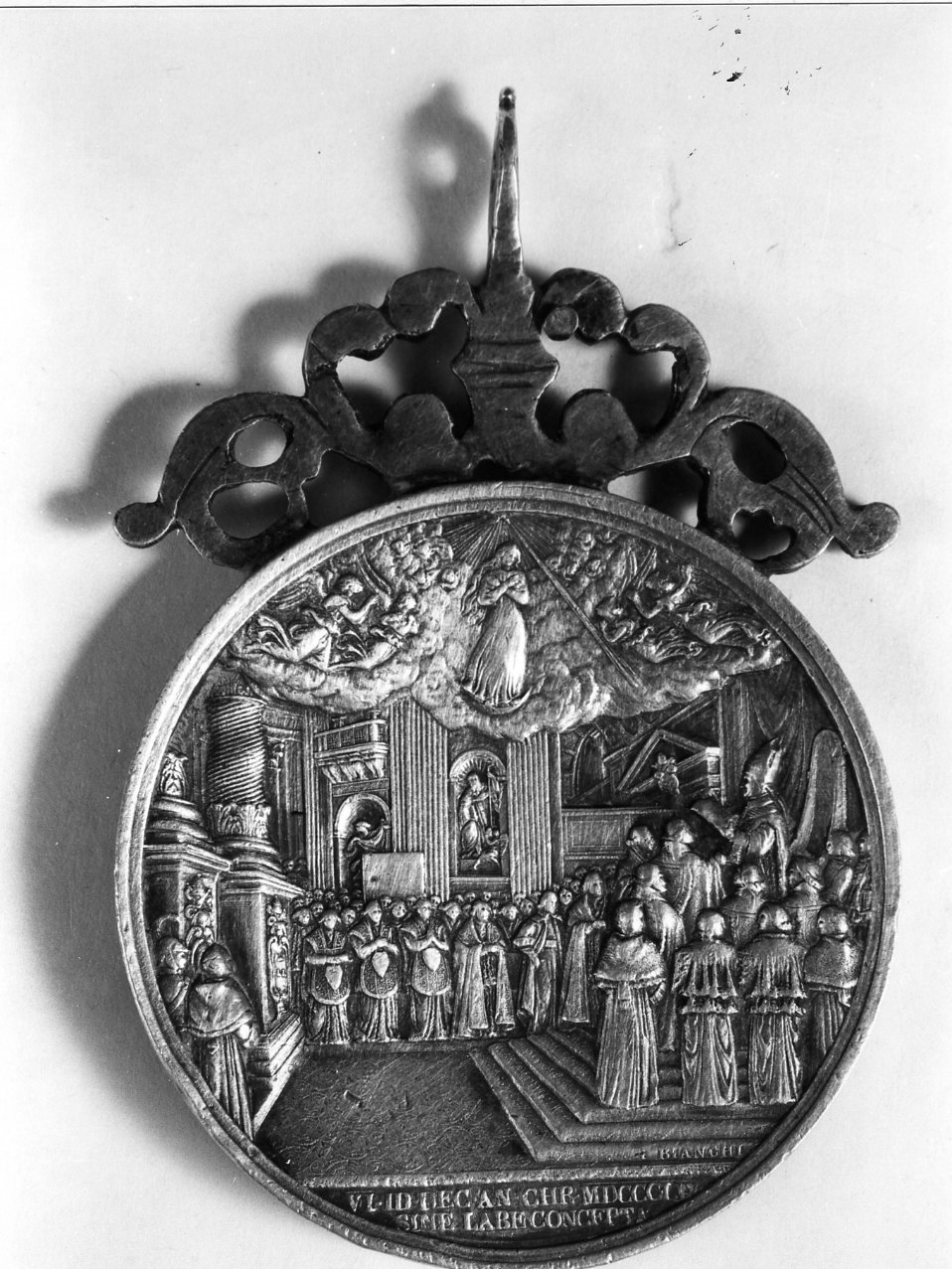 medaglia pontificia di Bianchi Tommaso (sec. XIX)