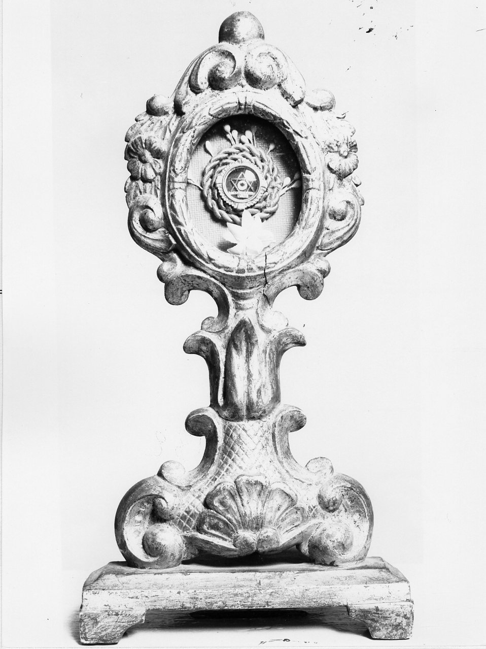 reliquiario - a ostensorio - bottega campana (inizio sec. XIX)