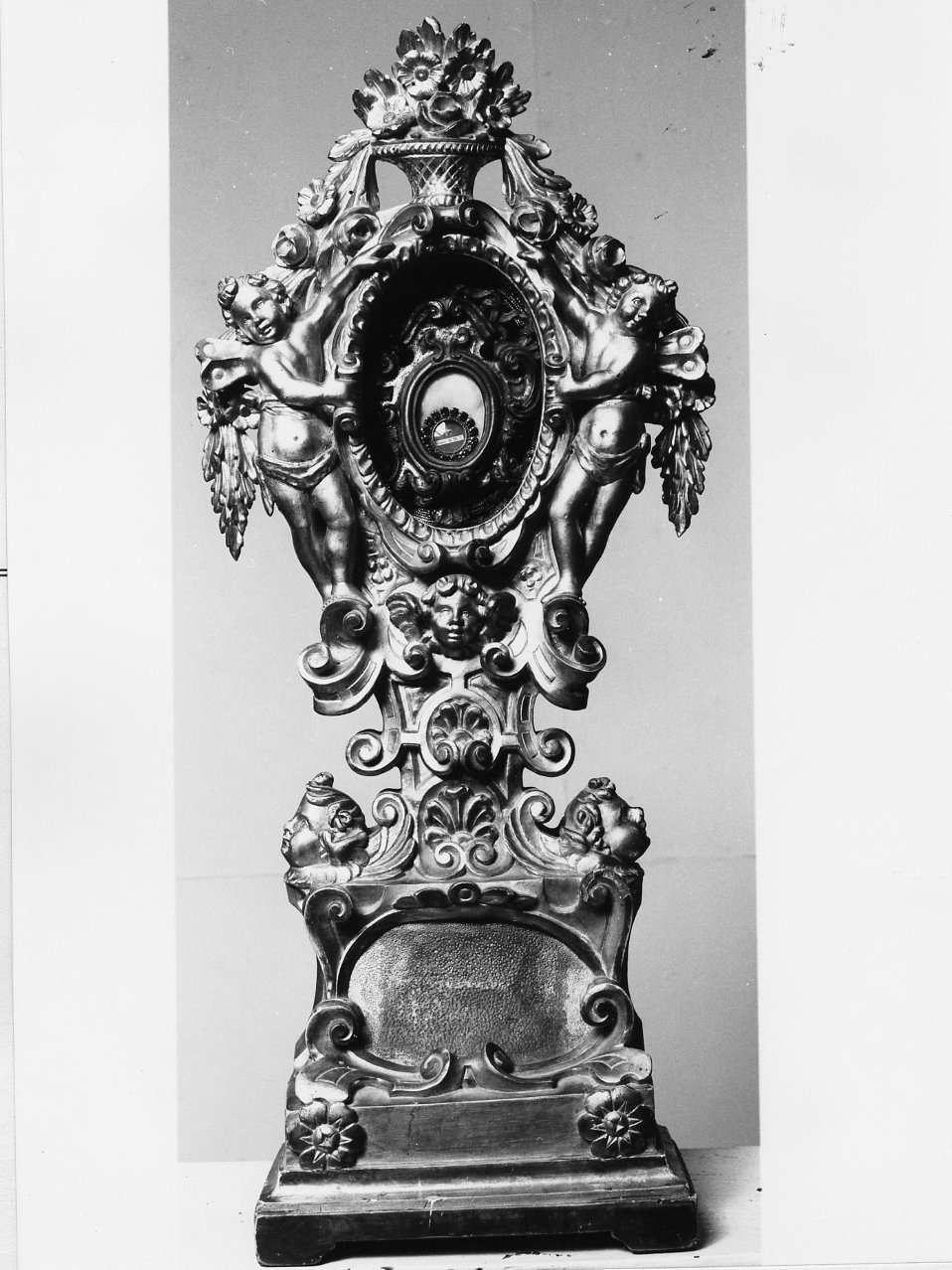 reliquiario - a ostensorio - bottega campana (seconda metà sec. XIX)