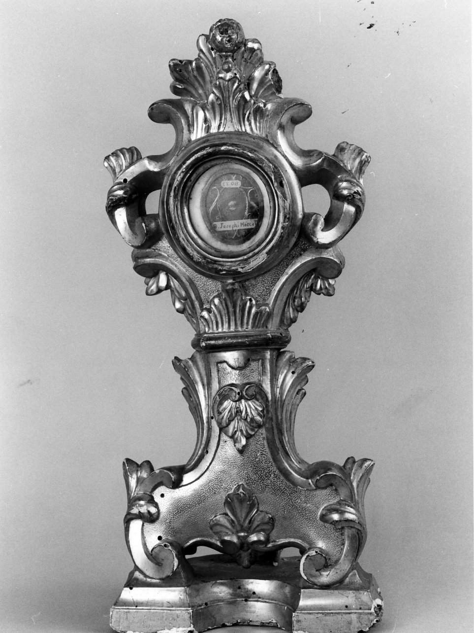 reliquiario - a ostensorio - bottega campana (prima metà sec. XX)