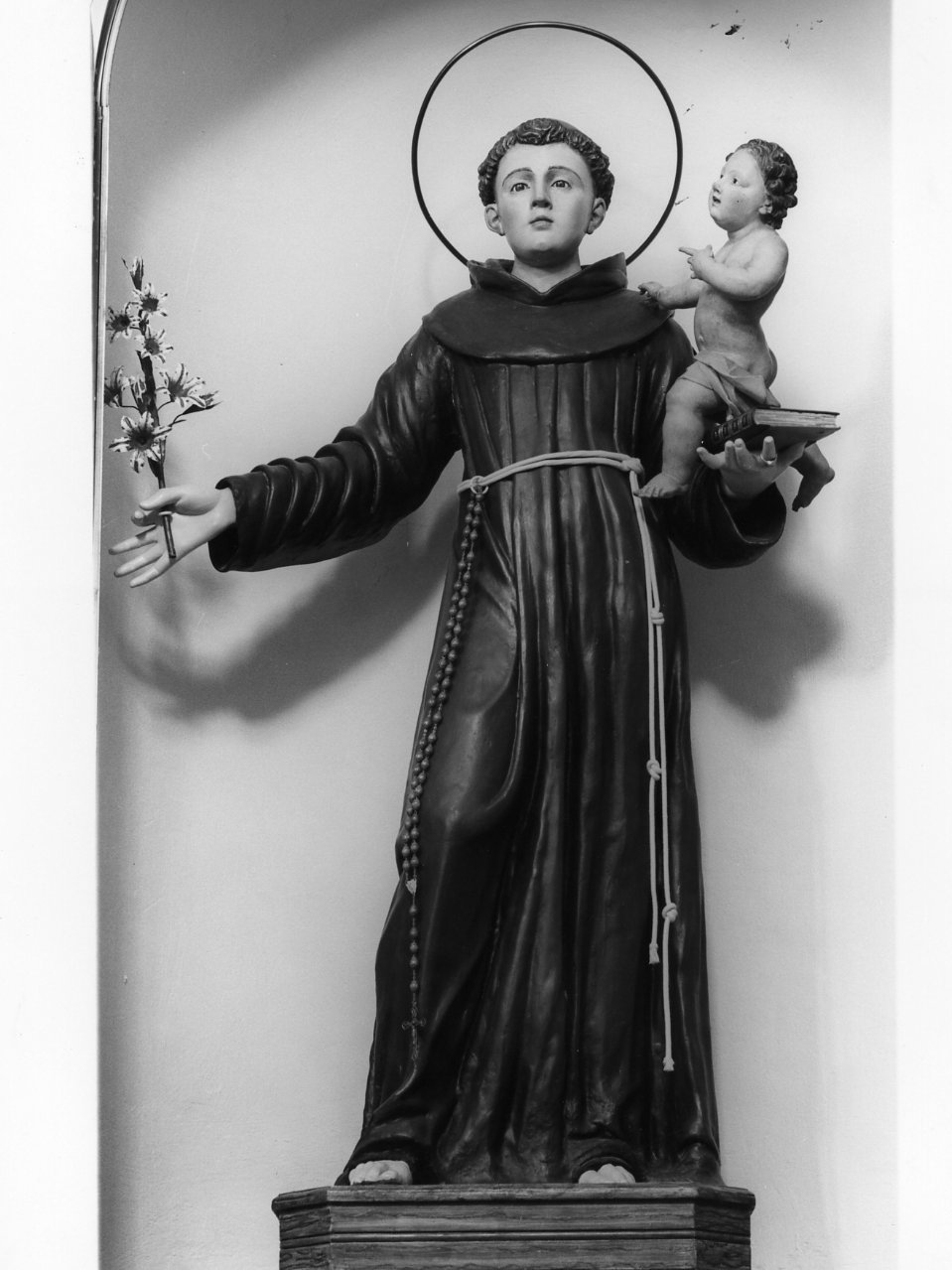 Sant'Antonio da Padova (statua) - bottega campana (seconda metà sec. XIX)