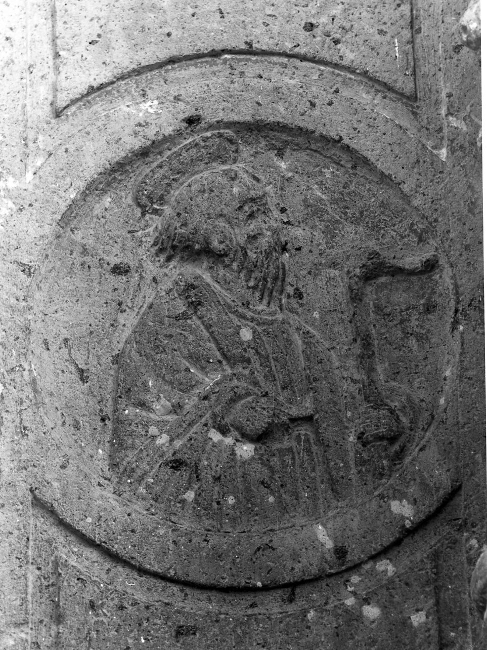 Sant'Antonio Abate (rilievo) - bottega campana (sec. XVI)