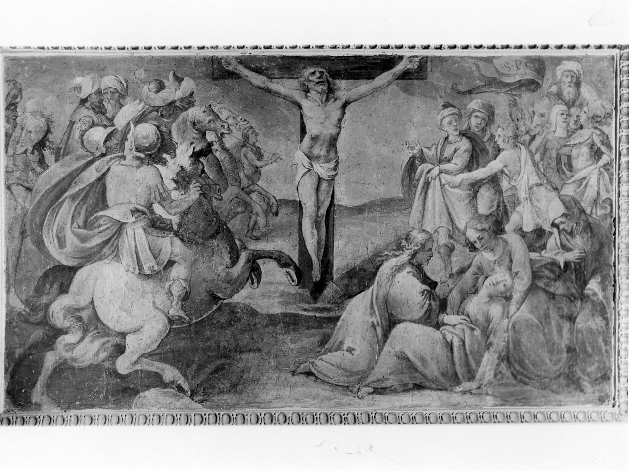 crocifissione di Cristo (dipinto) di Corenzio Belisario (bottega) (sec. XVII)