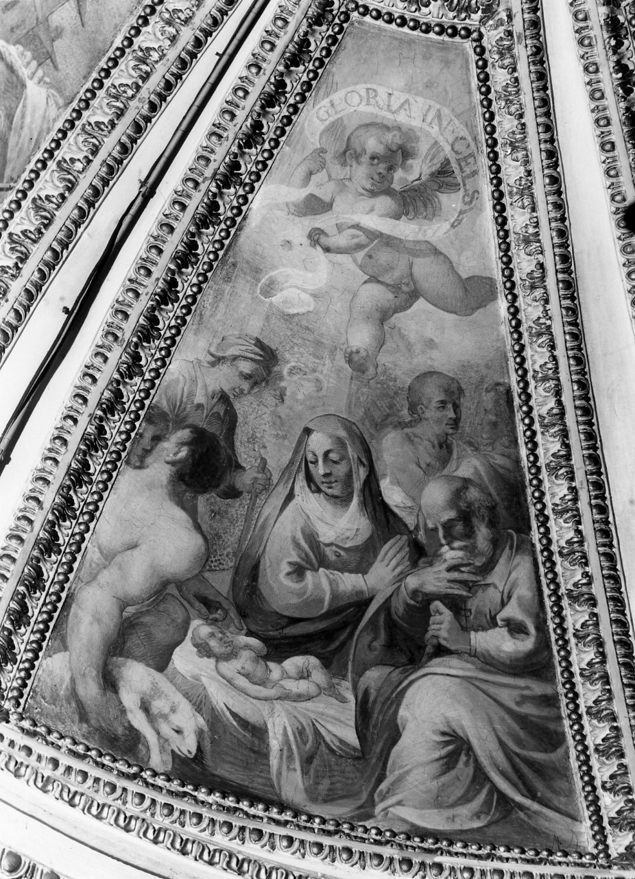 natività di Gesù (dipinto) di Corenzio Belisario (bottega) (prima metà sec. XVII)
