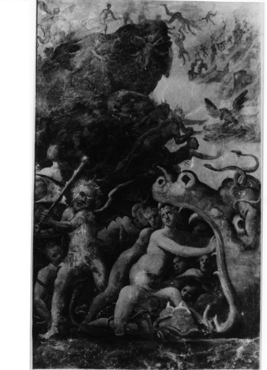 inferno (dipinto) di Corenzio Belisario (sec. XVII)