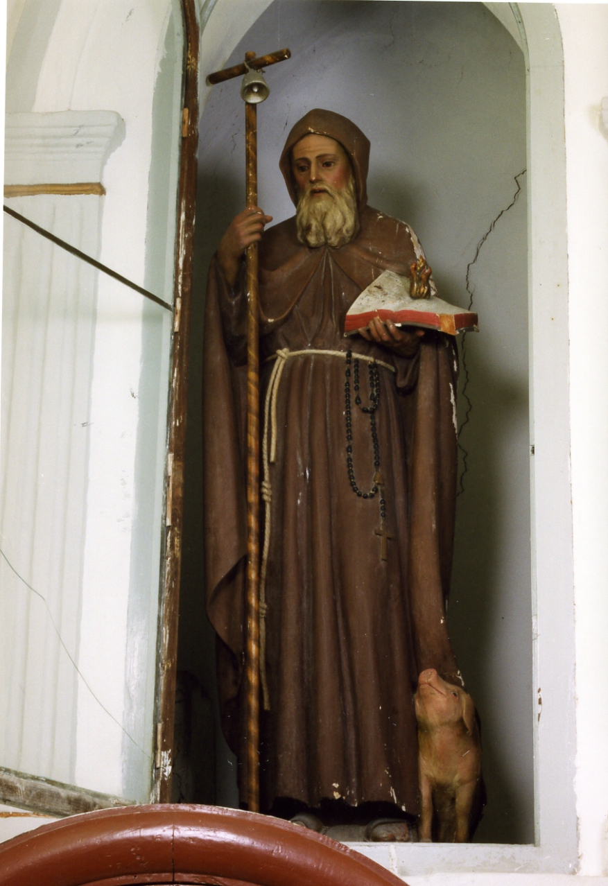 Sant'Antonio Abate (statua) - bottega napoletana (fine sec. XIX)