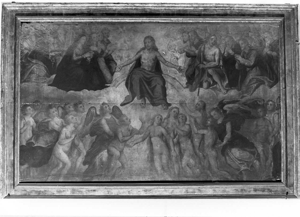 Giudizio Universale (dipinto) di Lama Giovan Battista (attribuito) (seconda metà sec. XVI)