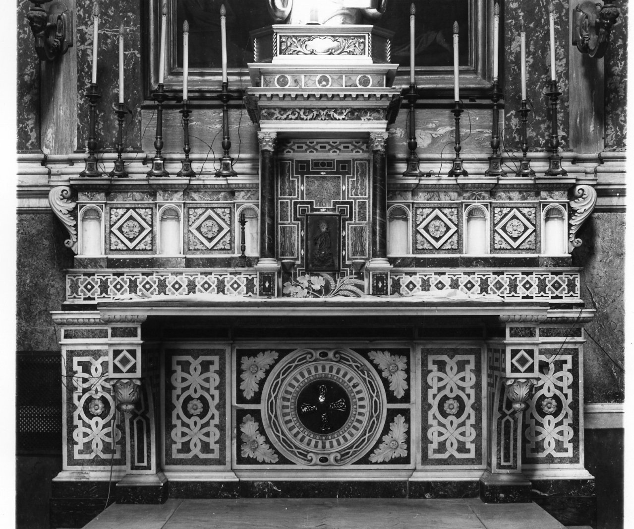 sportello di tabernacolo - bottega napoletana (metà sec. XIX)