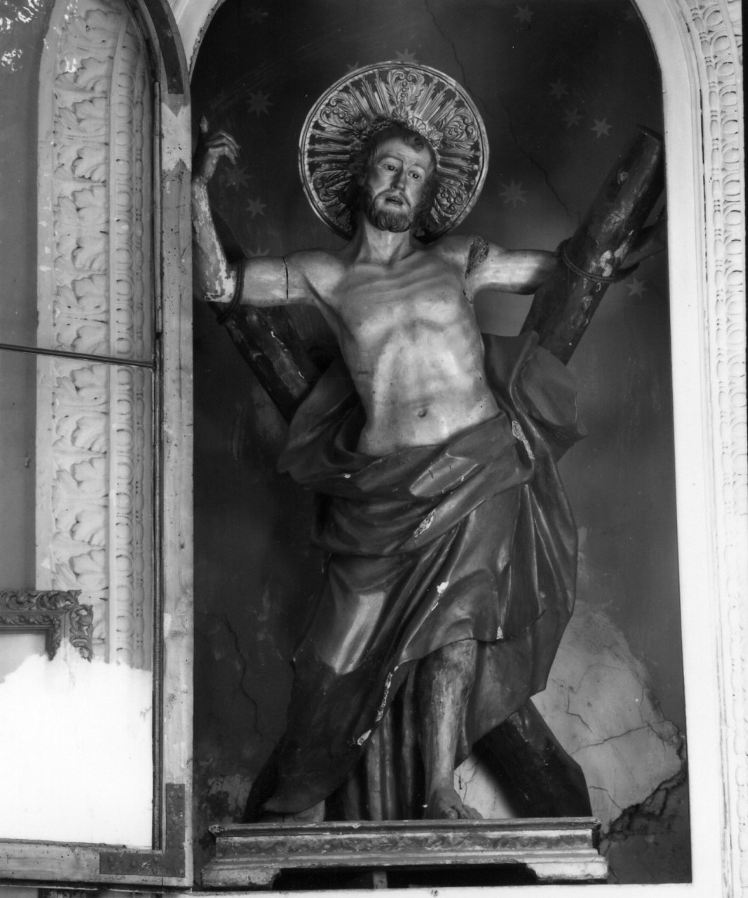 Santo (statua) - bottega napoletana (seconda metà sec. XIX)