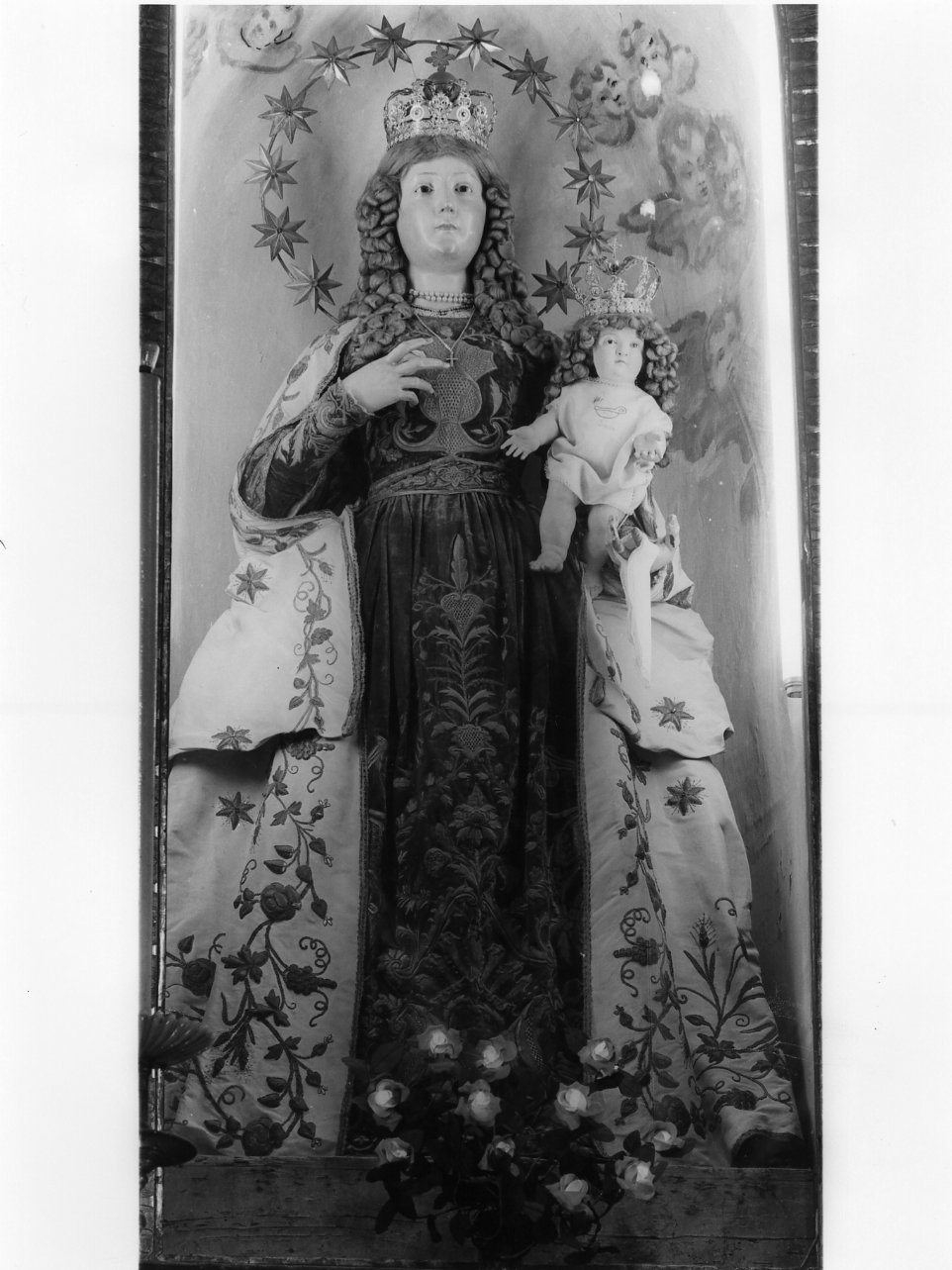 corona di immagine sacra - bottega napoletana (fine sec. XIX)