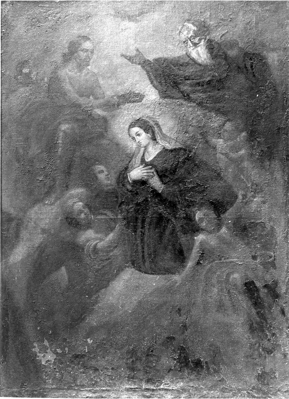 assunzione della Madonna (dipinto) di Giordano Luca (cerchia) (seconda metà sec. XVIII)