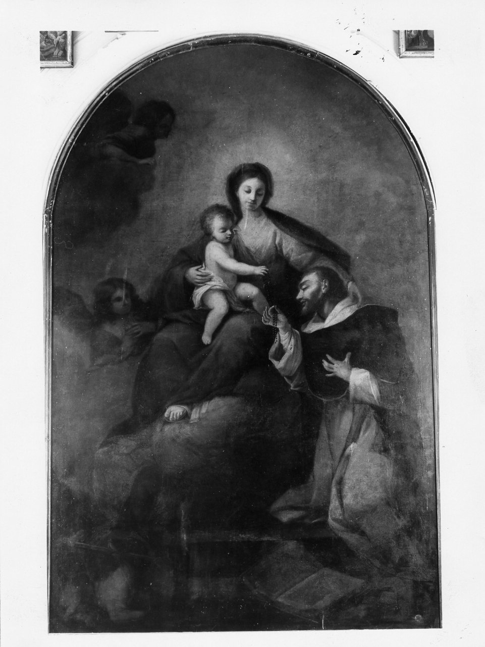 Madonna del Rosario (dipinto) di Bonito Giuseppe (sec. XVIII)