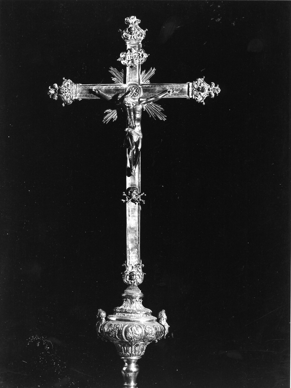 croce processionale - bottega campana (seconda metà sec. XVIII)