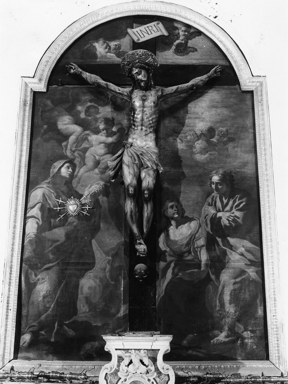 Cristo sul monte Calvario (dipinto) di Bonito Giuseppe (seconda metà sec. XVIII)