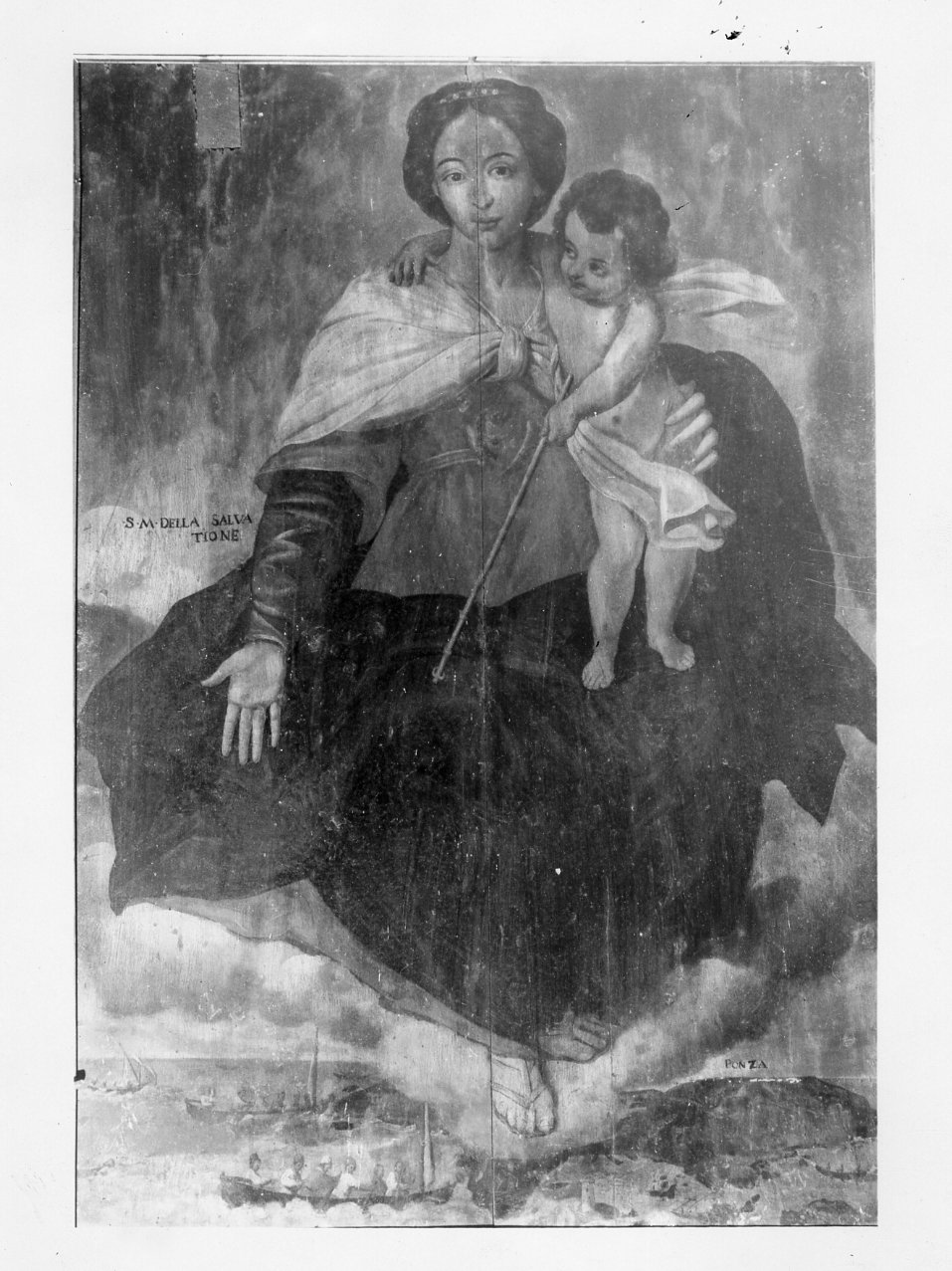 Madonna con Bambino (dipinto) - ambito campano (prima metà sec. XVII)