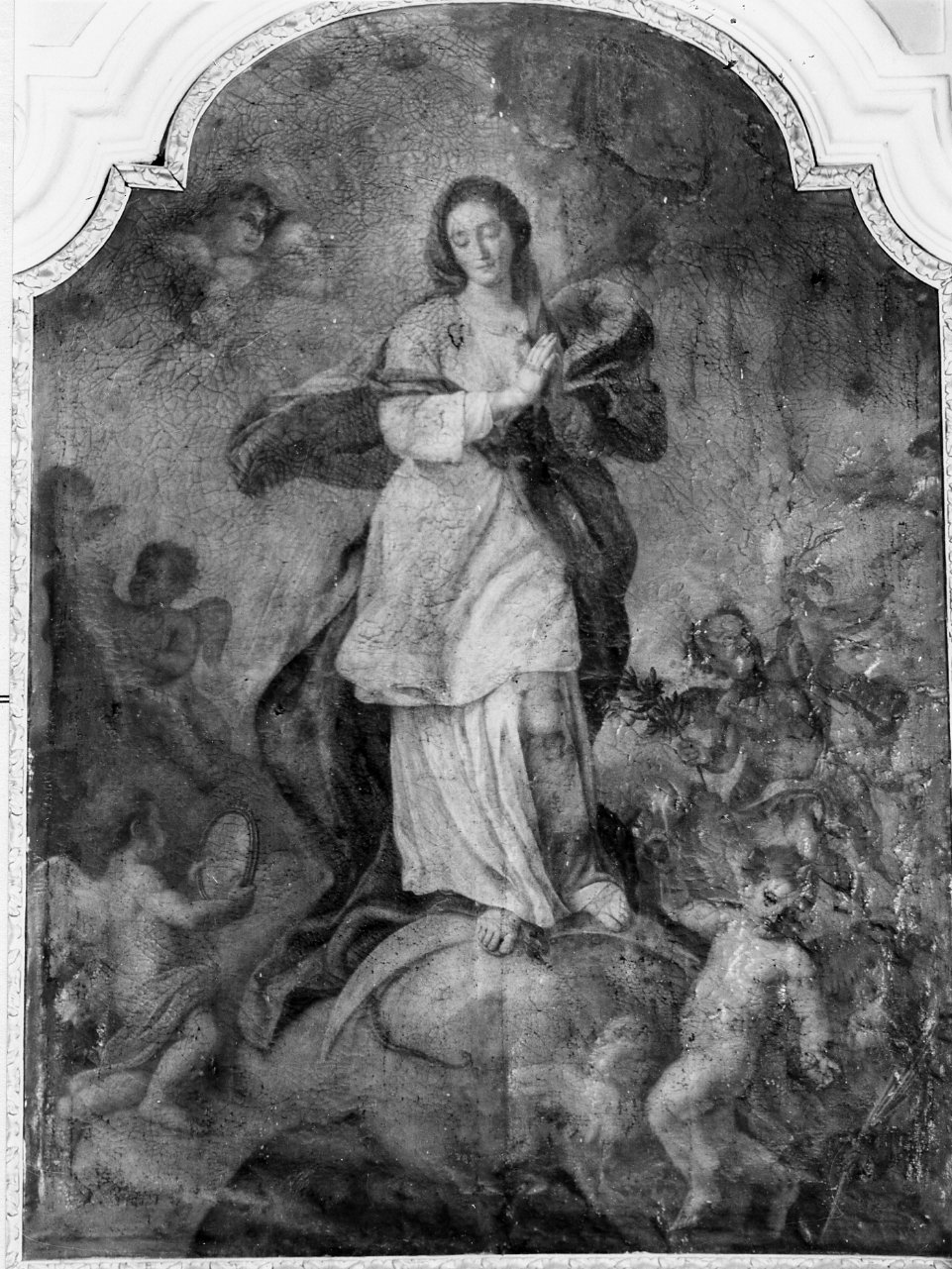 Immacolata Concezione (dipinto) di Di Spigna Alfonso (seconda metà sec. XVIII)