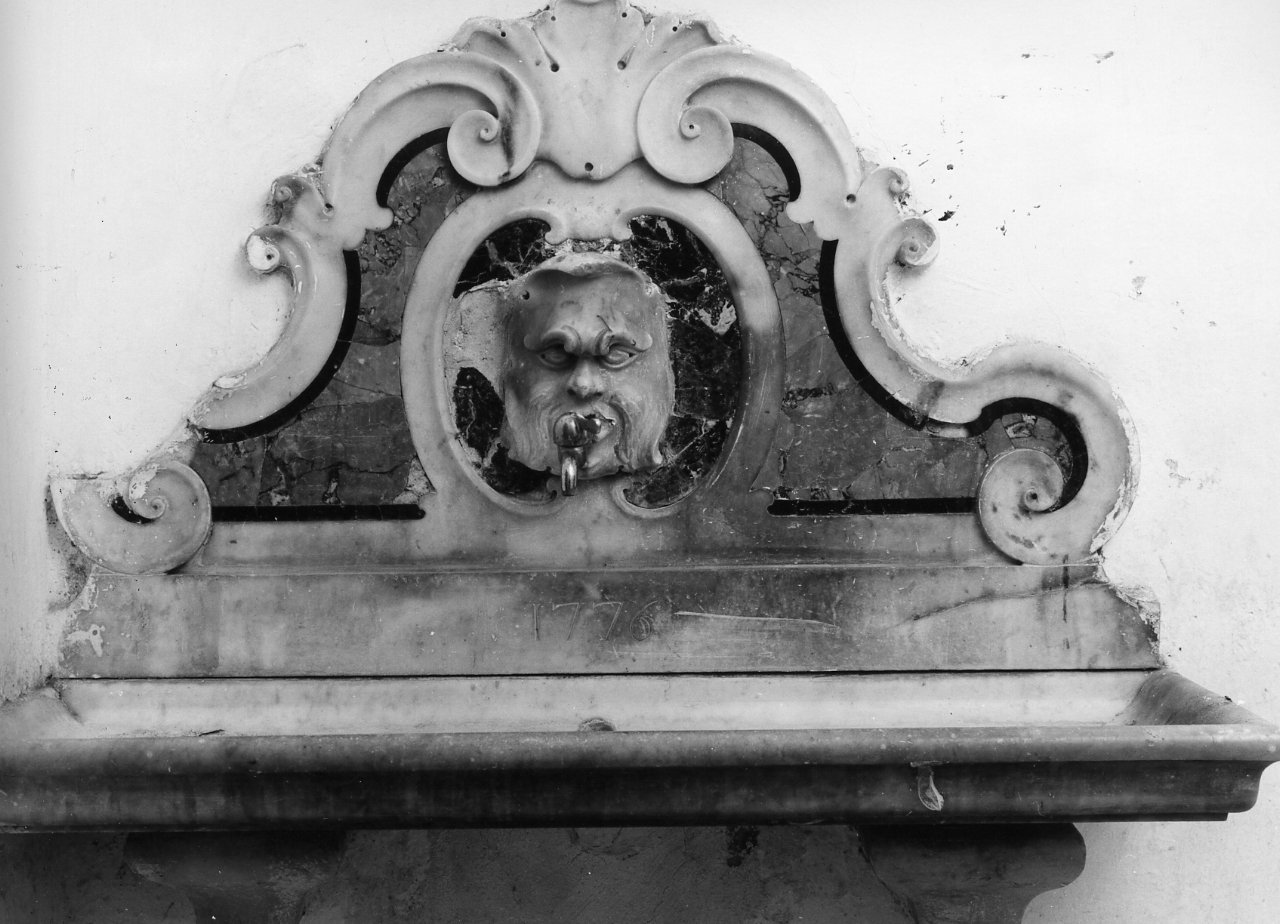 lavabo da sacrestia - bottega campana (seconda metà sec. XVIII)