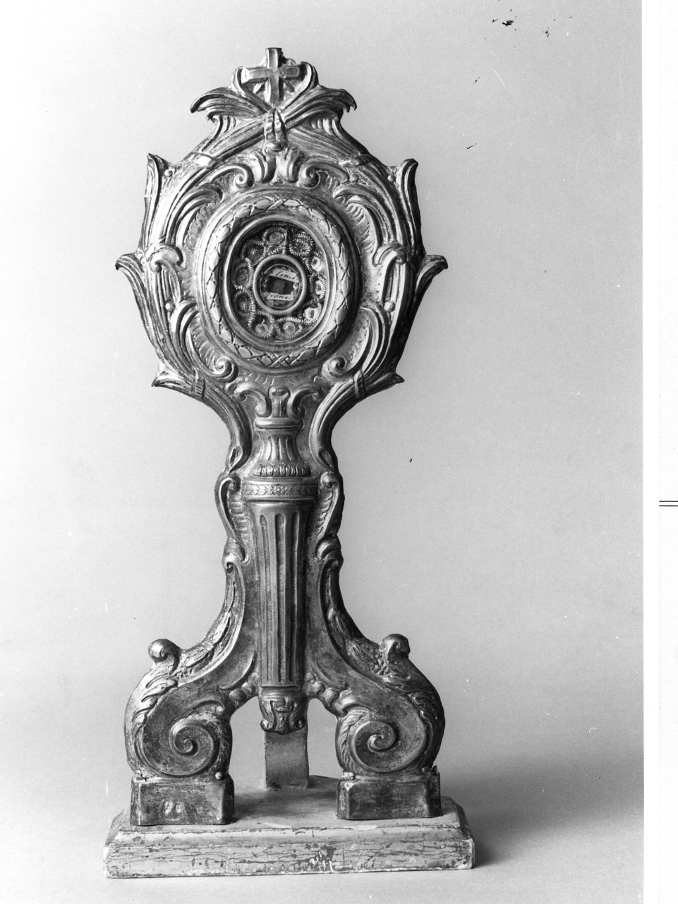 reliquiario - a ostensorio - bottega campana (sec. XIX)