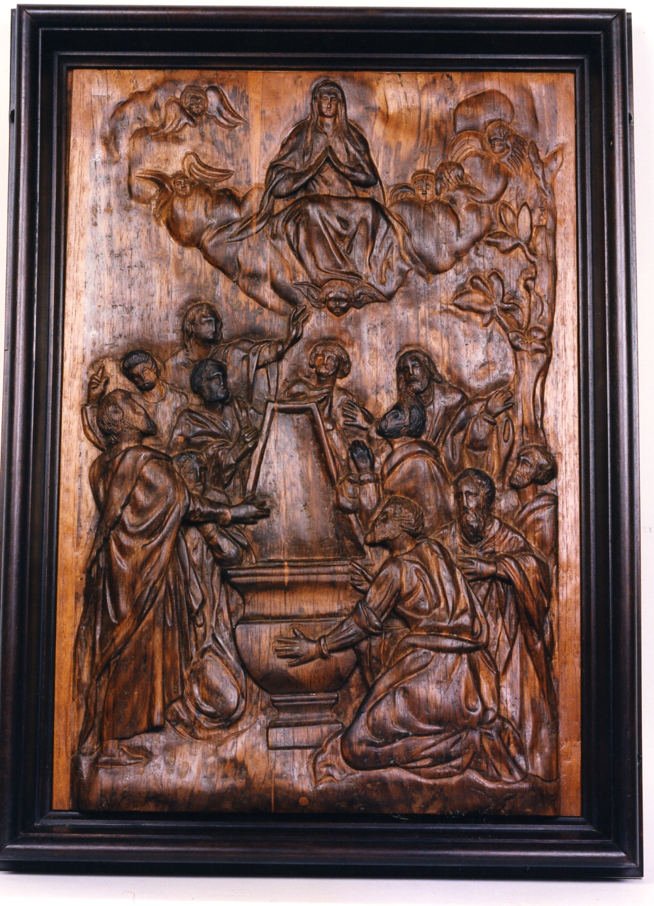 assunzione della Madonna (formella, elemento d'insieme) - bottega napoletana (seconda metà sec. XVI)