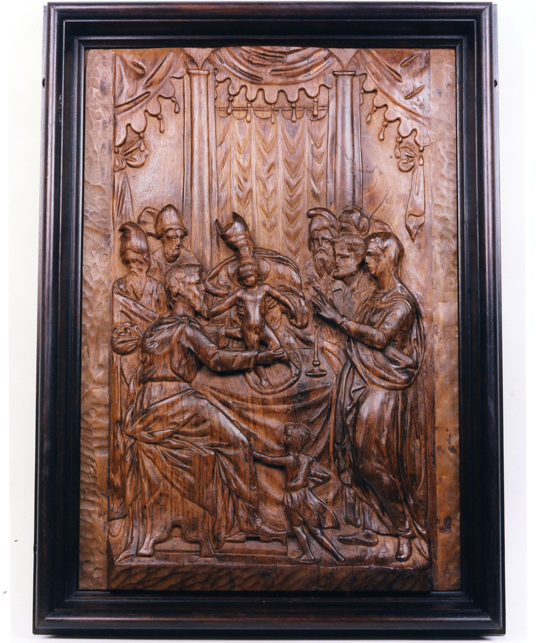 presentazione di Gesù al tempio (formella, elemento d'insieme) - bottega napoletana (seconda metà sec. XVI)