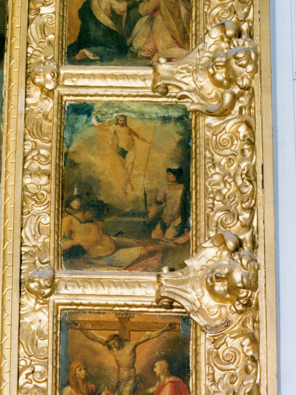 Cristo risorto (formella, elemento d'insieme) di Imparato Girolamo (sec. XVI)