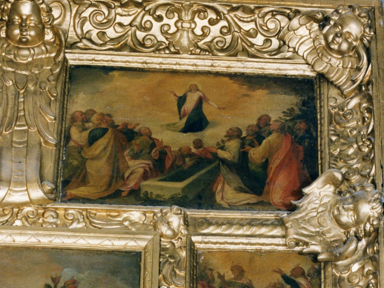 assunzione della Madonna (formella, elemento d'insieme) di Imparato Girolamo (sec. XVI)