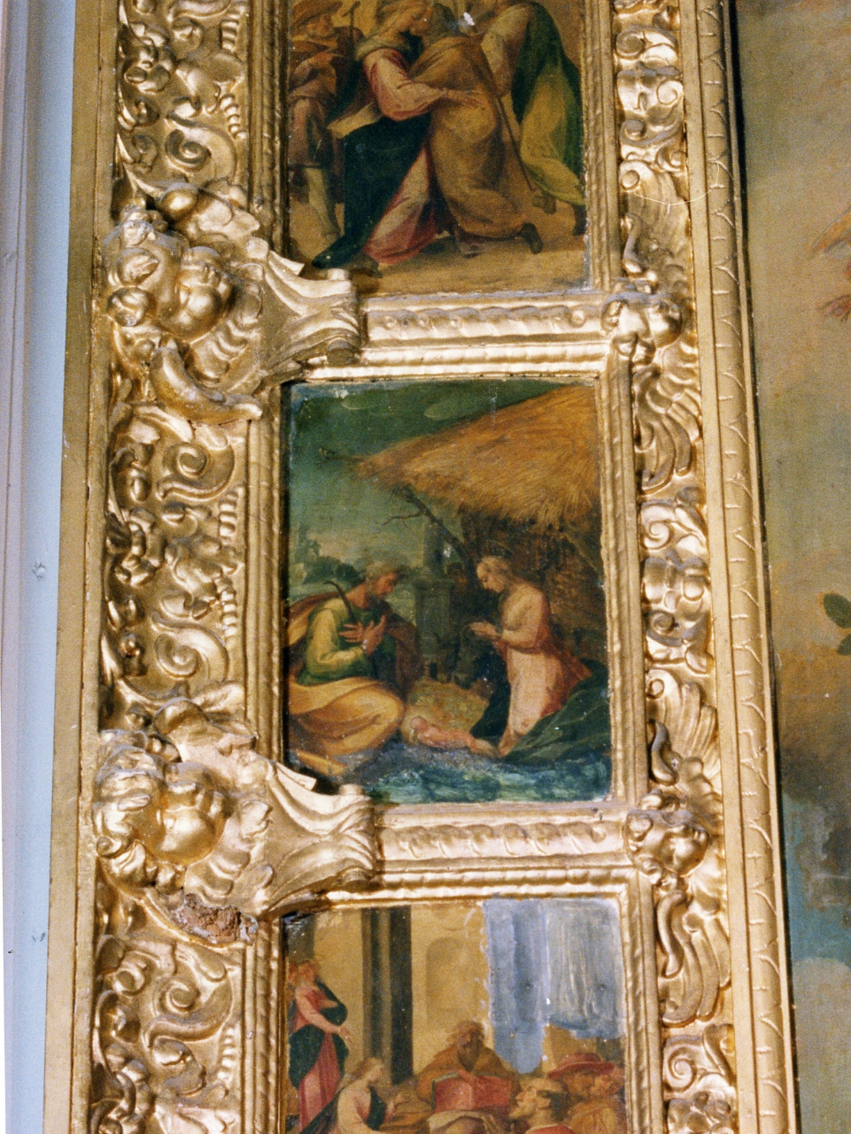 natività di Gesù (scomparto di polittico, elemento d'insieme) di Imparato Girolamo (sec. XVI)