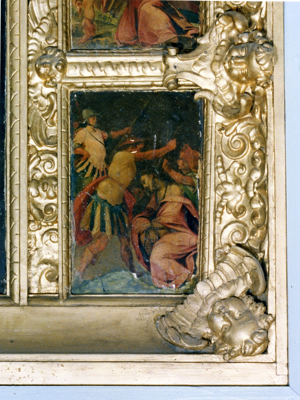 incoronazione di spine (formella, elemento d'insieme) di Imparato Girolamo (sec. XVI)