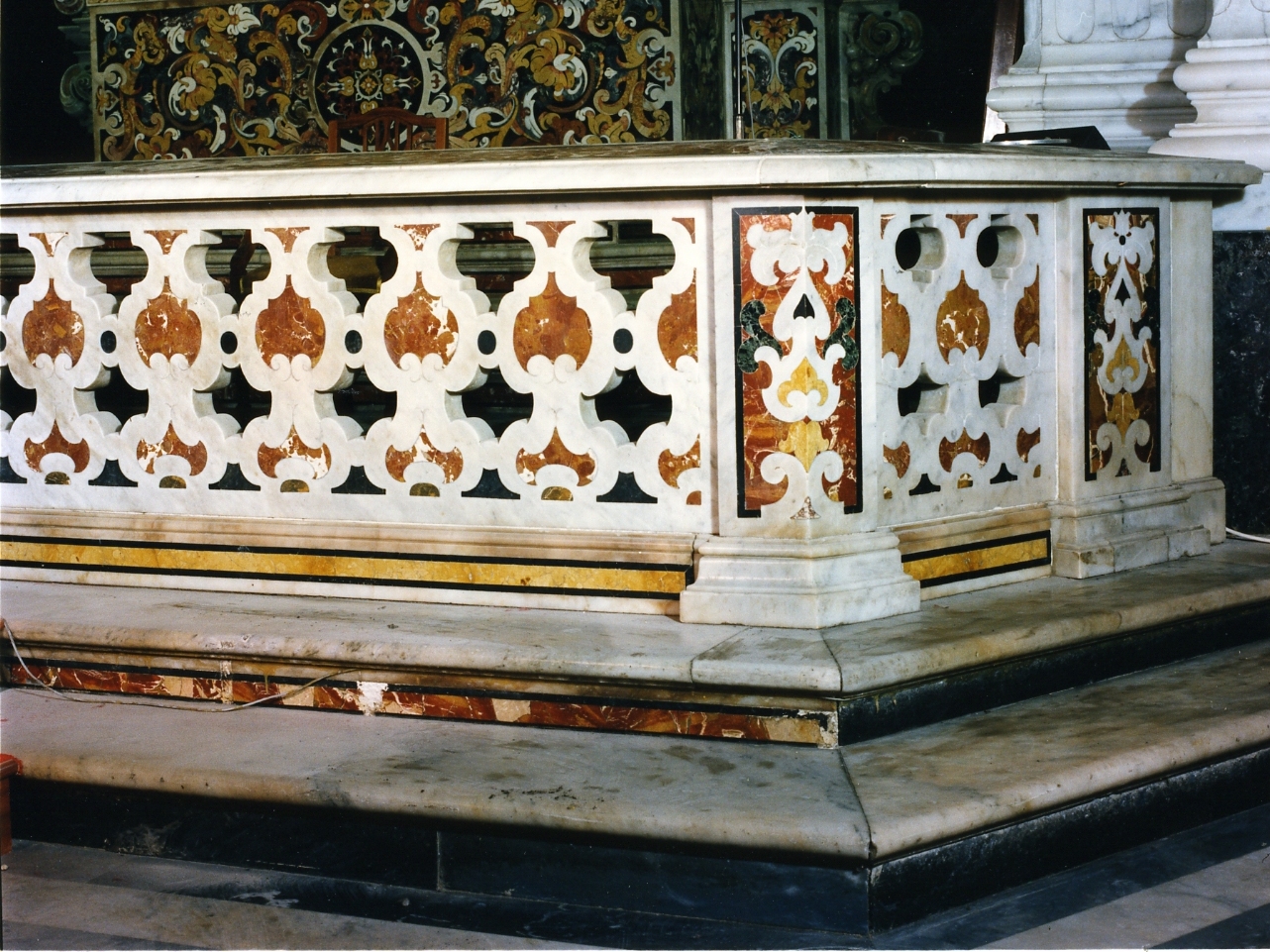 balaustrata, serie - bottega napoletana (primo quarto sec. XVIII)