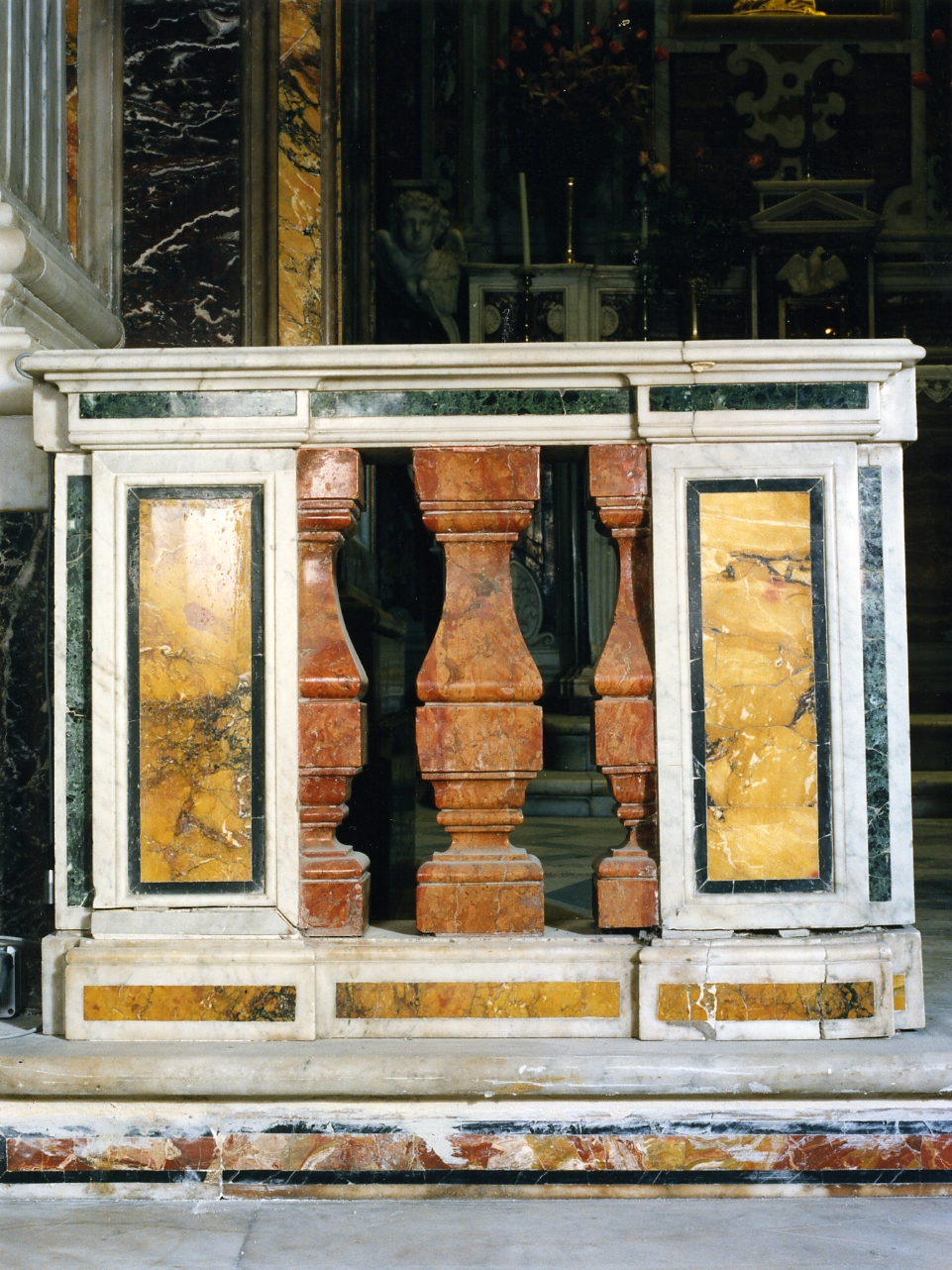 balaustrata, serie - bottega napoletana (prima metà sec. XIX)