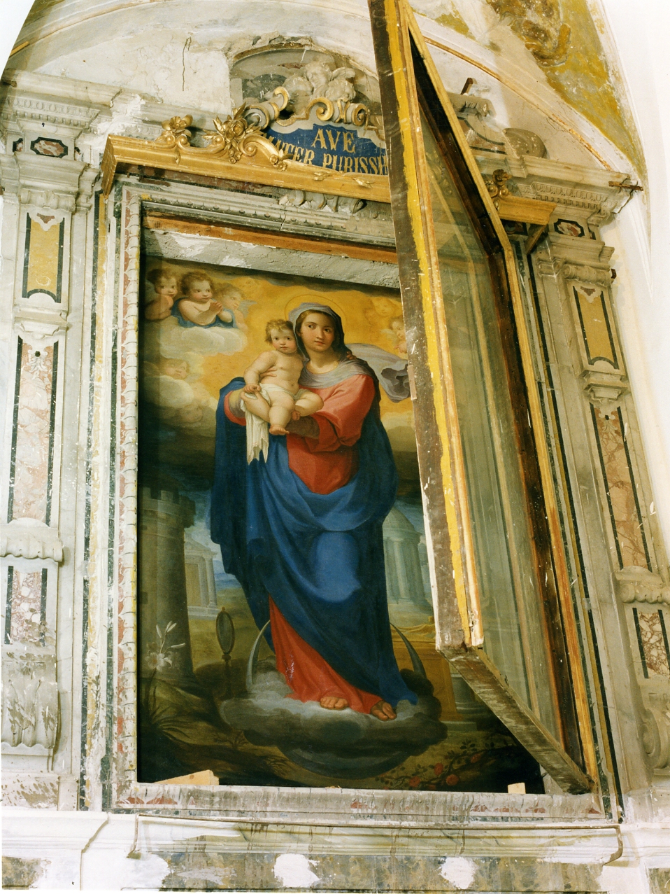 Immacolata Concezione (pala d'altare) di Rodriguez Luigi, Corenzio Belisario (inizio sec. XVII)