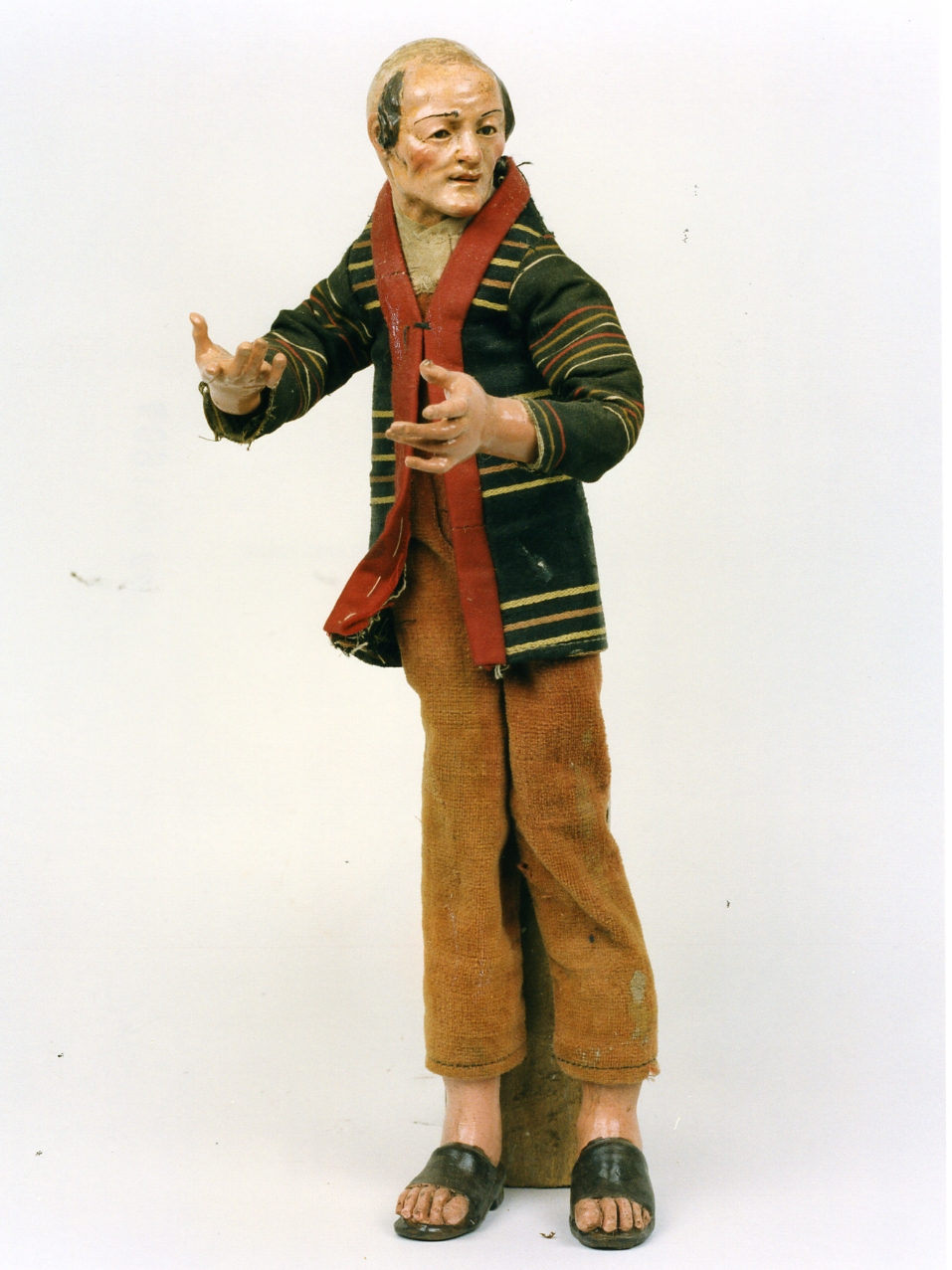 figura maschile (statuetta di presepio) - bottega napoletana (seconda metà sec. XVIII)