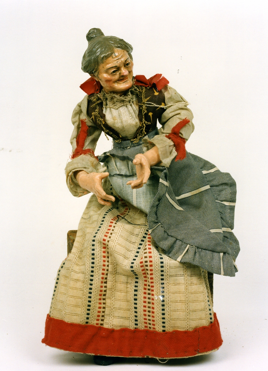 figura femminile (statuetta di presepio) - bottega napoletana (seconda metà sec. XVIII)