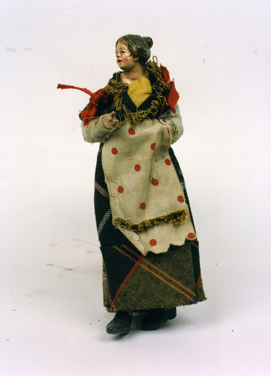 figura femminile (statuetta di presepio) - bottega napoletana (seconda metà sec. XVIII)