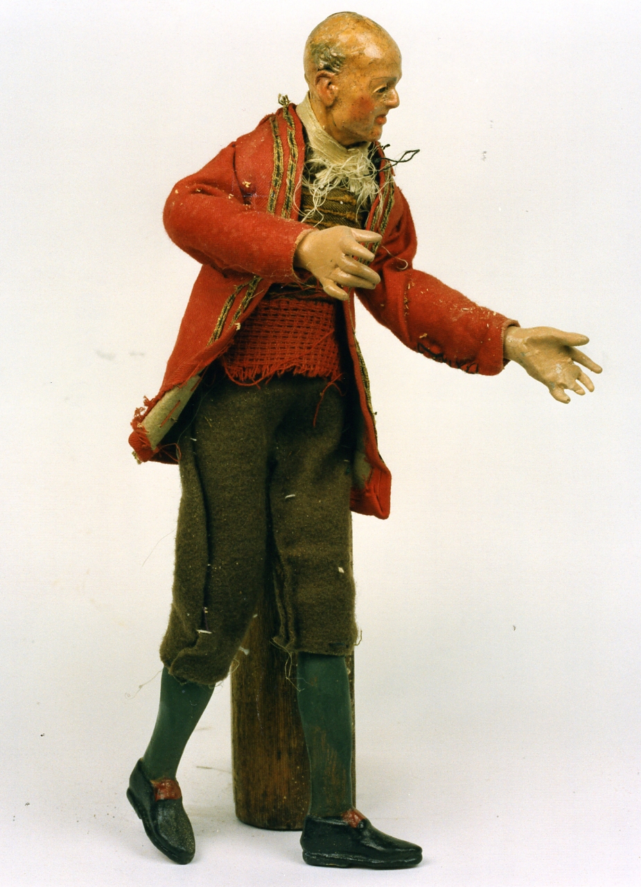 figura maschile (statuetta di presepio) - bottega napoletana (seconda metà sec. XVIII)
