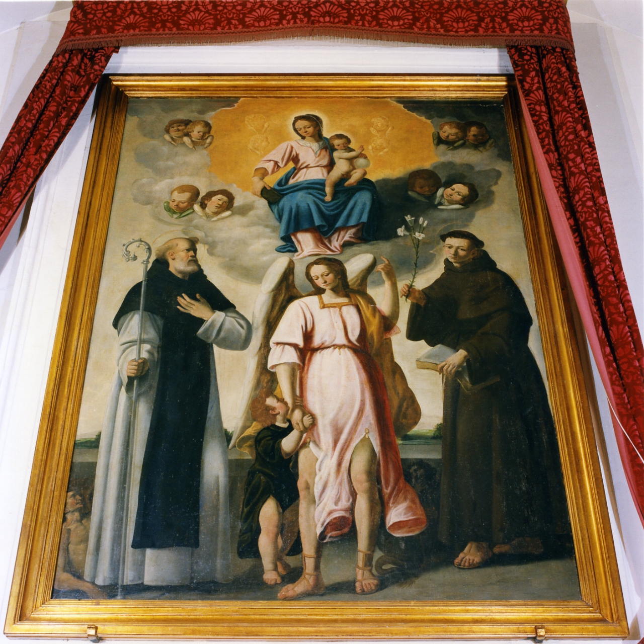 Madonna con Bambino e Santi (pala d'altare) di Pulzone Scipione (seconda metà sec. XVI)
