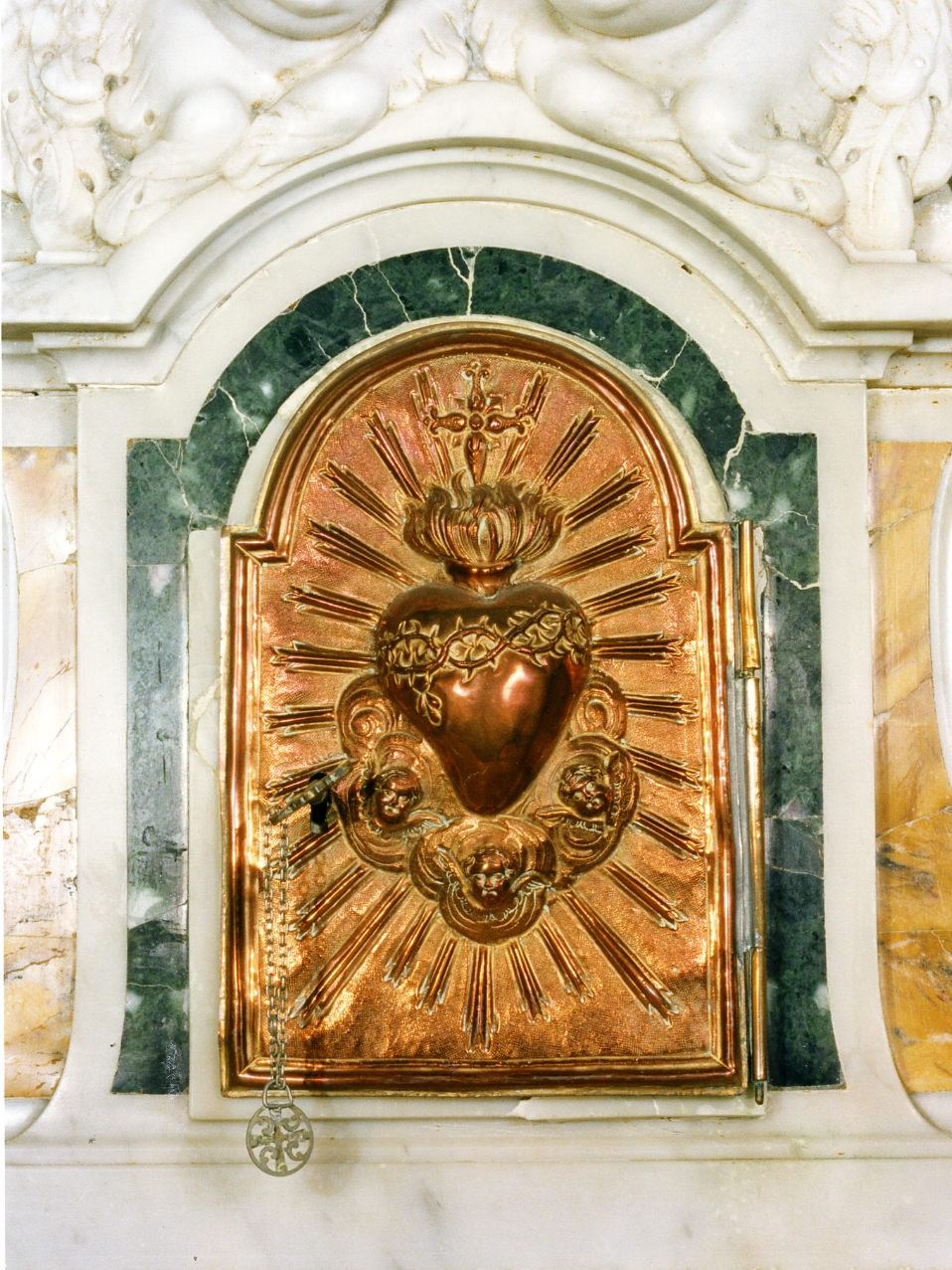 Sacro Cuore di Gesù (sportello di tabernacolo) - bottega napoletana (sec. XVIII)