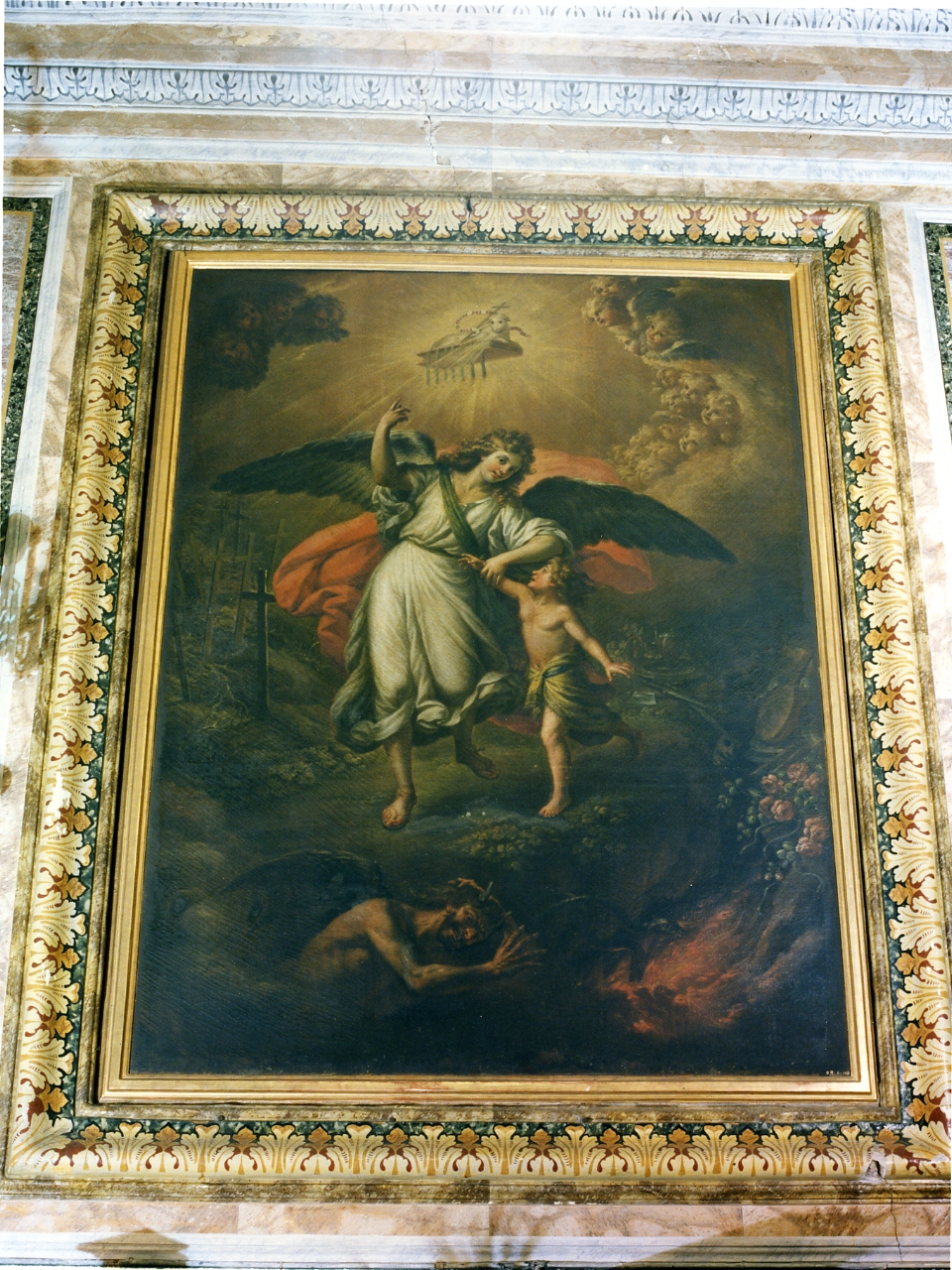 angelo custode (dipinto) - ambito napoletano (prima metà sec. XIX)