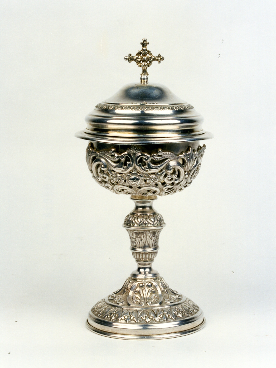 pisside - bottega napoletana (fine/inizio secc. XIX/ XX)