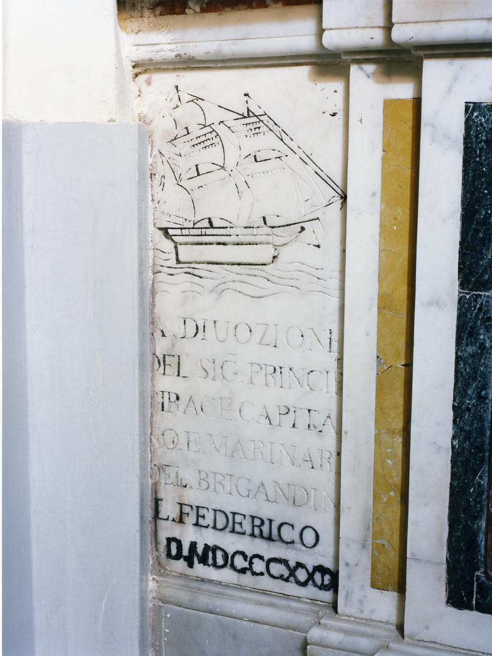 lapide commemorativa, serie - bottega campana (sec. XIX)