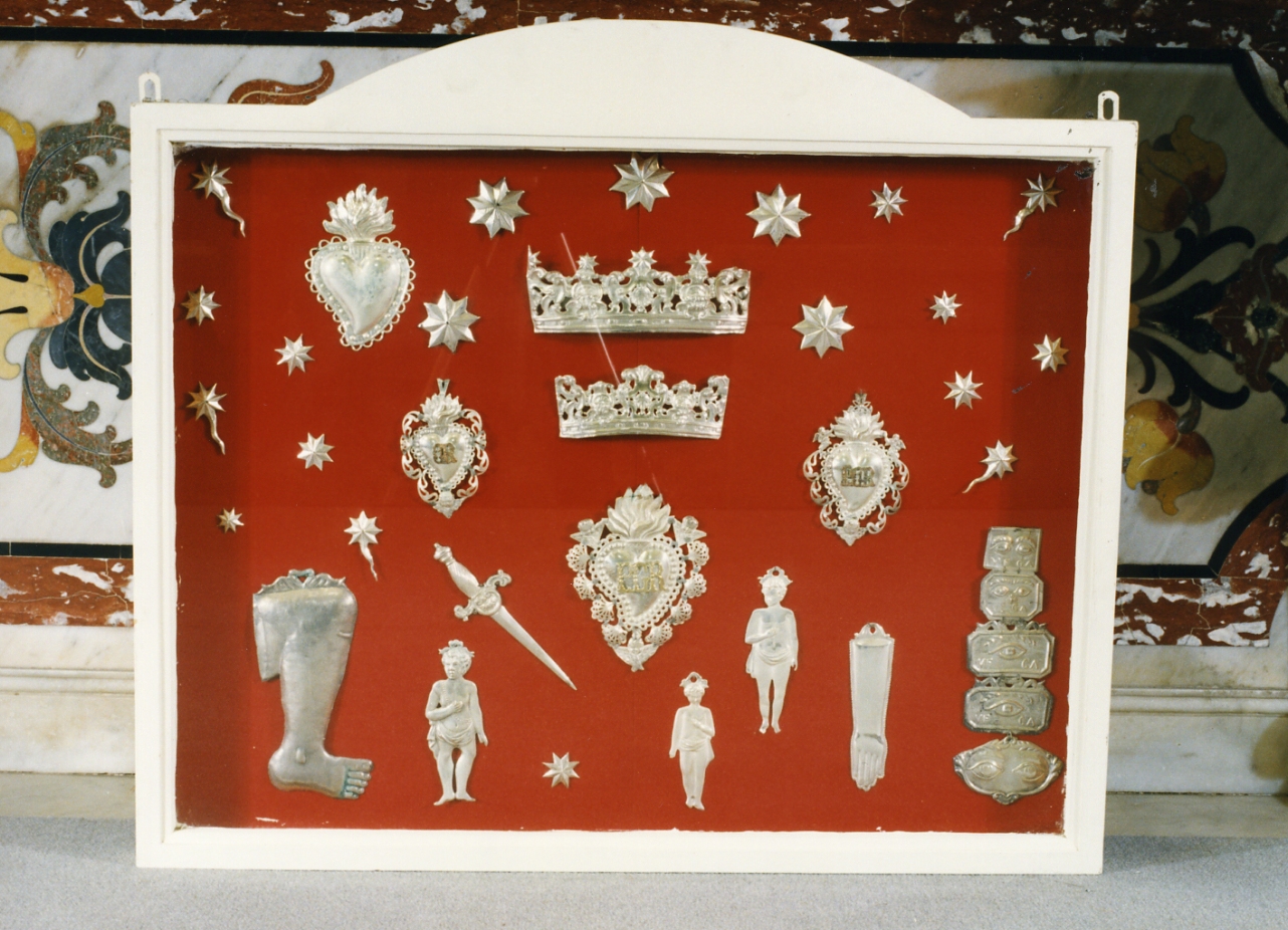 ex voto, insieme - bottega napoletana (metà sec. XIX, sec. XX)