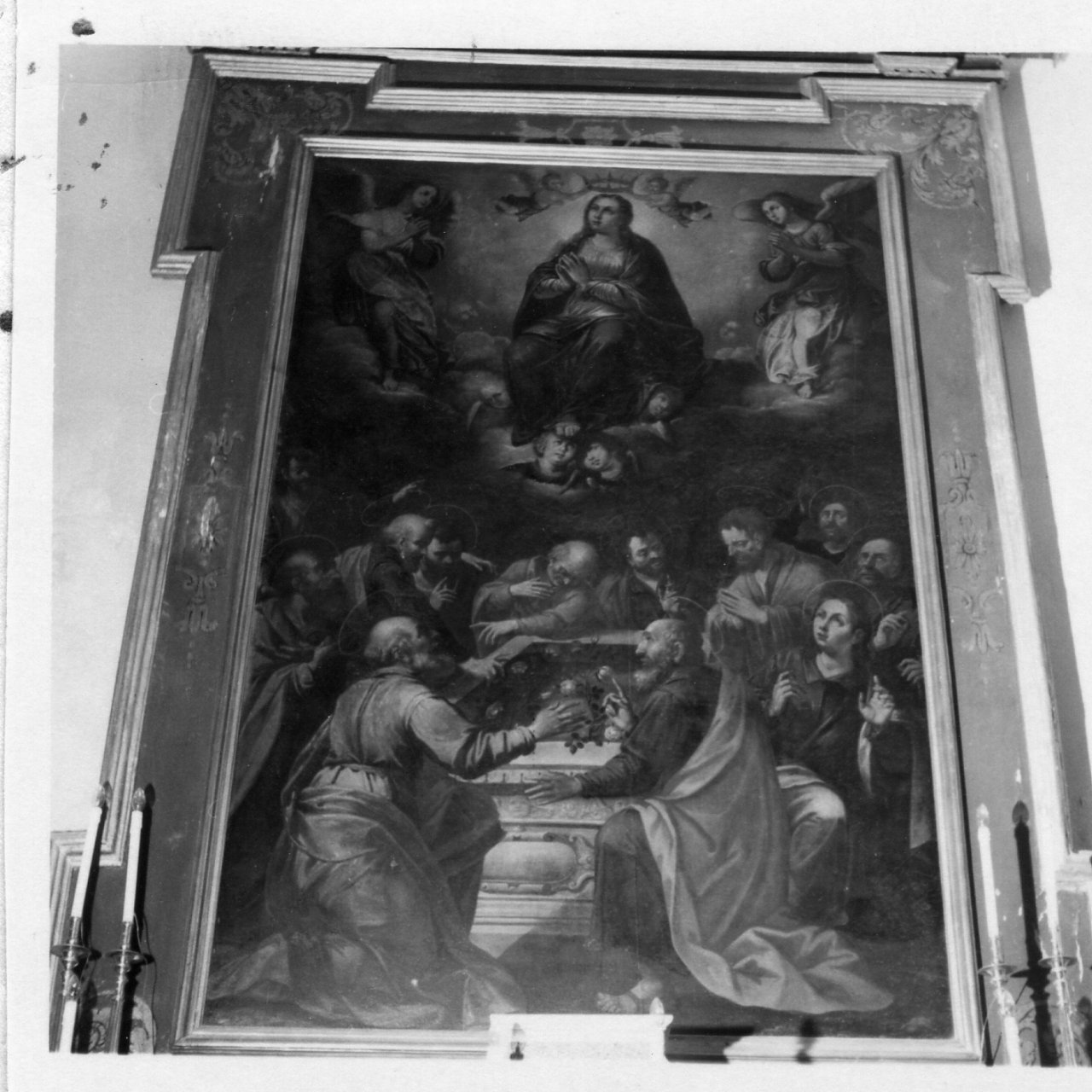 assunzione della Madonna (dipinto) di Borghese Ippolito (primo quarto sec. XVII)