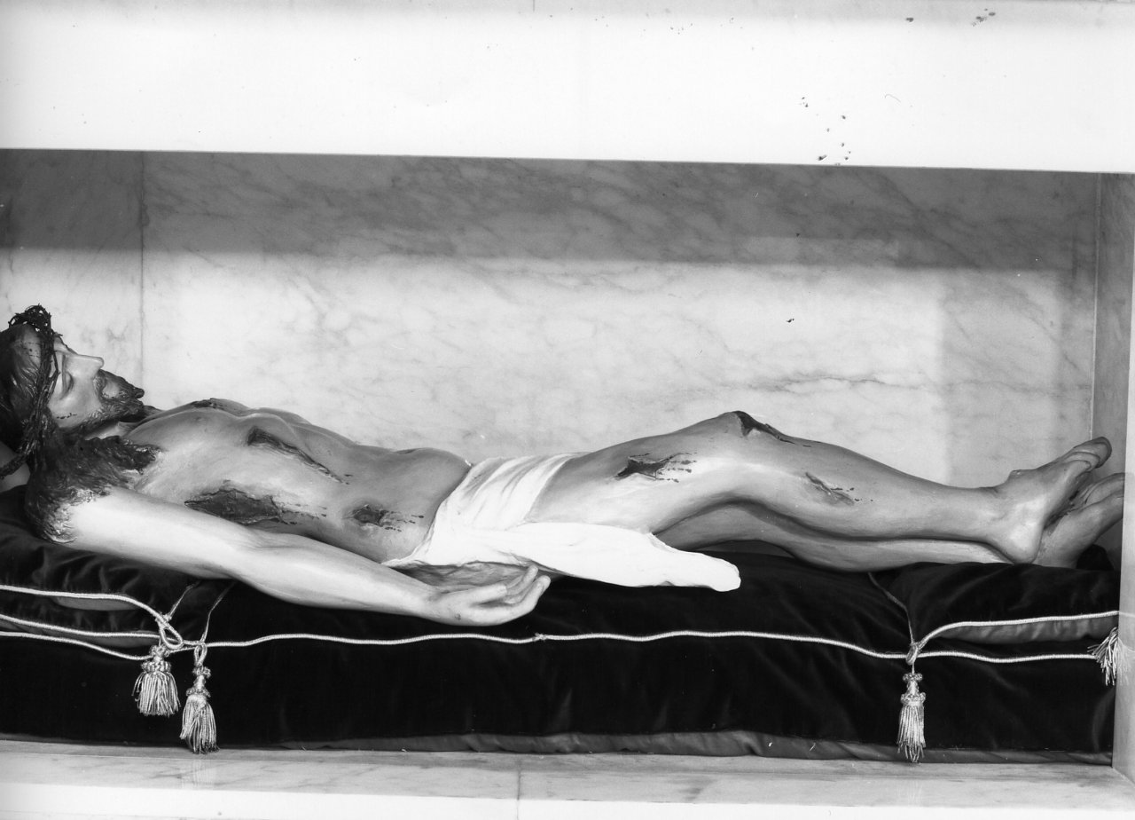 Cristo morto (statua) - bottega napoletana (seconda metà sec. XIX)