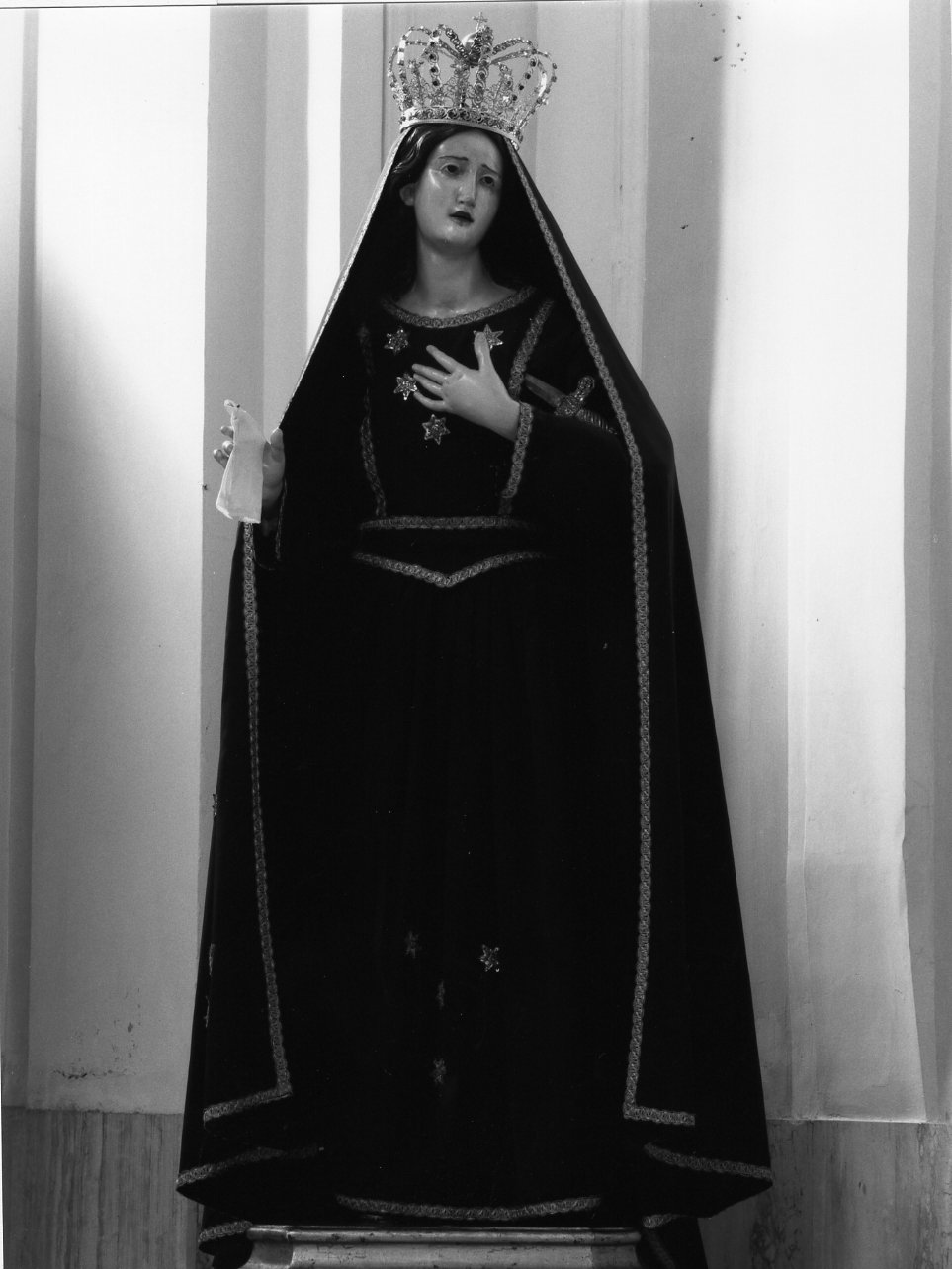 Madonna Addolorata (statua) - bottega napoletana (seconda metà sec. XIX)