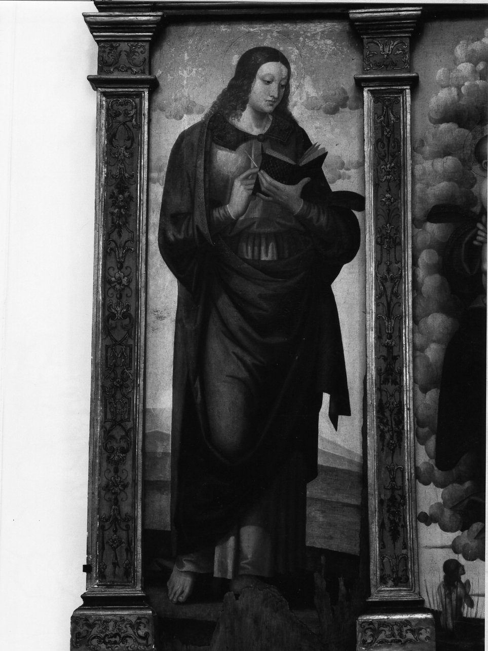 San Giovanni Evangelista (scomparto di polittico, elemento d'insieme) di Francesco da Tolentino (primo quarto sec. XVI)