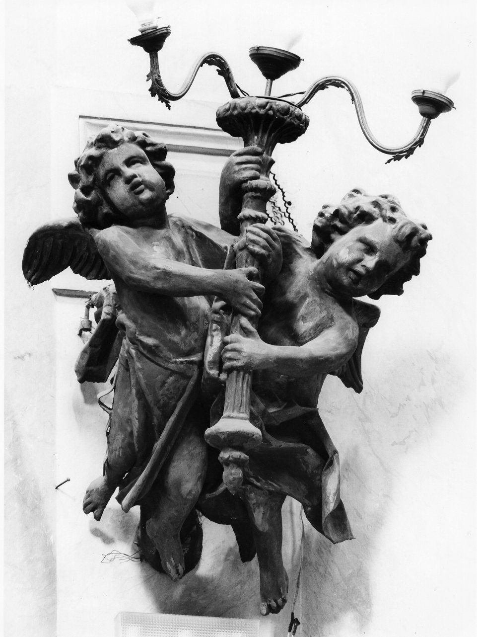 candelabro, serie di Cepparulo Salvatore (bottega) (fine/inizio secc. XIX/ XX)