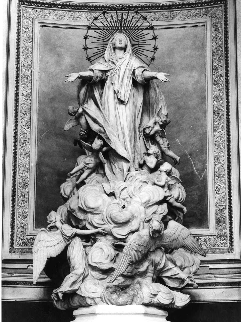 assunzione della Madonna (gruppo scultoreo) di Cepparulo Salvatore (fine/inizio secc. XIX/ XX)